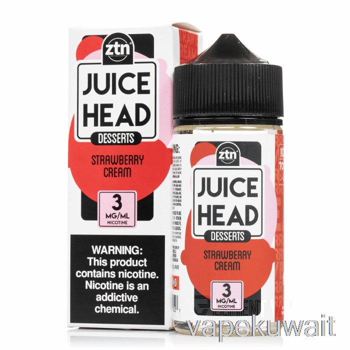 كريمة الفراولة - رأس العصير - 100 مل 3 ملغ Vape Pod System